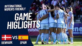 HIGHLIGHTS | Denmark vs Spain | Women's International Friendly | 2023