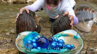 😲💎Heavenly Wealth! The girl unexpectedly discovered giant clams filled with precious pearls