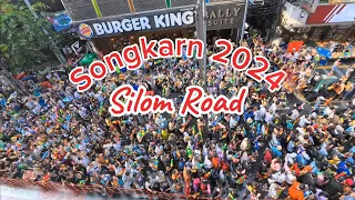 Songkarn 2024 Silom Road #travel #songkarnfestival #songkarn #silom #สงกรานต์2024 #สงกรานต์ #สีลม