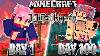 I Survived 100 Days in Jujutsu Kaisen as ITADORI YUJI *Minecraft* (HINDI)