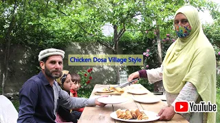 Chicken Dosa Village Style | Dosa Recipe | Amin Village Food