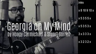 guitar chords Georgia on My Mind (Ray Charles) cover