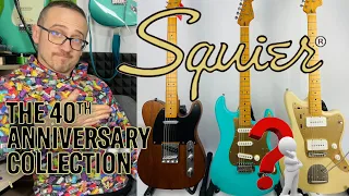 Telecaster, Stratocaster czy Jazzmaster? Porównanie gitar Squier 40th Anniversary Vintage Edition!