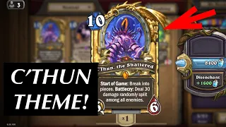 C’THUN THE SHATTERED Hearthstone Theme, Voice Line, & Golden Animation!