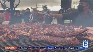 Street vendor battle in Fontana