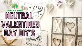 DOLLAR TREE VALENTINES DAY DIY'S | HIGH END DOLLAR TREE FARMHOUSE  VALENTINES DAY DECOR | MINI HOP