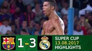 Barcelona vs Real Madrid 1 3   Super Cup 2017   Full Highlights English Commentary HD