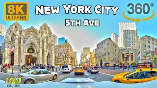 New York City - 5th Ave - VR 360 8K Video