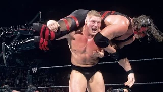 Brock Lesnar charges to the ring for his Royal Rumble Match debut: Royal Rumble 2003