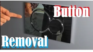 How to remove a Wall Mount Toilet Button (Actuator Plate)