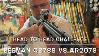 Head to head challenge Beeman QB78S vs AR2078 177 bold actions co2’s FTW