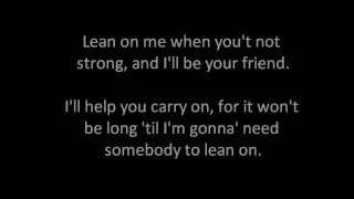 Lean on me (Karaoke)