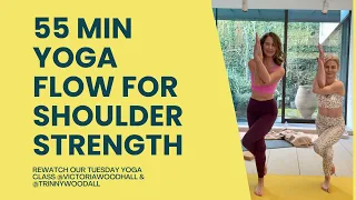 55 minute yoga with Trinny for shoulder strength