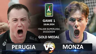 Gold Medal Matches of Italian Volleyball SuperLega 2023/2024 | Perugia vs Monza