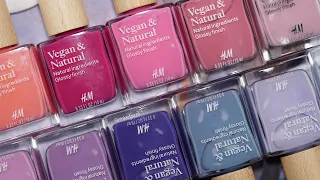 H&M Vegan & Natural nail polishes (swatches part 2) - femketjeNL