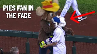 MLB Mascots vs Fans