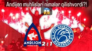 ANDIJON - NAVBAHOR 2 : 1 | SUPERLIGA | MUHLISLAR STADIONNI YONDIRISHDI | MUHLIS KAMERASI ORQALI