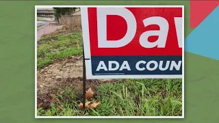 Commissioner candidate's 'illegal' campaign signs provoke opponent response