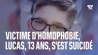 Victime d’homophobie, Lucas, 13 ans, s’est suicidé