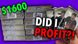 I Spent $1,600 On This Box... Did I Make Profit?! | 22/23 Upper Deck Series 1 Case Opening