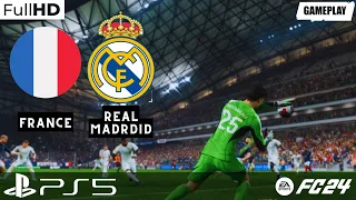 France vs Real Madrid | EA Sports FC 24 | Friendly Match | PS5 Gameplay