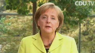 Wahlaufruf von Bundeskanzlerin Angela Merkel zur Bundestagswahl am 27. September 2009