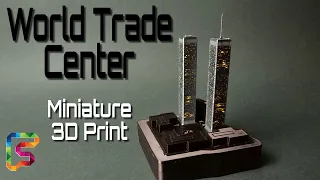 Beautiful 3D Printed World Trade Center Miniature