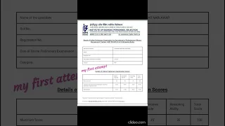 IBPS PO PRE scorecard....my first attempt...26 marks above cutoff