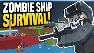 ZOMBIE SHIP SURVIVAL - Tiny Town VR | Zombies Invade Ship! (HTC Vive Gameplay)