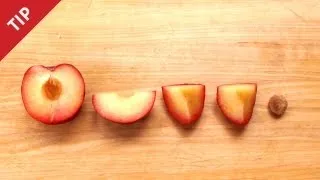 How to Pit a Plum in Under 10 Seconds - CHOW Tip