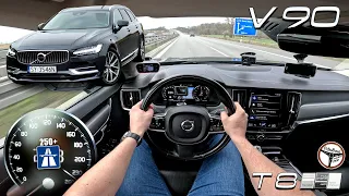 2019 Volvo V90 T8 Polestar (405 KM) | V-MAX, 0-100, 100-200 km/h. Prezentacja & Autobahn. | 4K