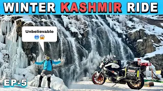 Unbelievable 😱 DRUNG In winters | WINTER KASHMIR RIDE 🥶🏍️ | Ep-4