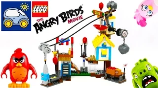 Илья и папа устроили Разгром Свинограда с Lego Angry Birds 75824