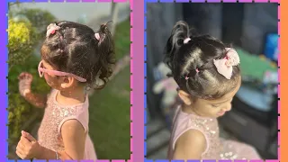 Simple and stylish Hairstyle For curly hair | Hairstyles for toddlers