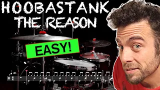 Hoobastank - The Reason - Drum cover - (with scrolling drum sheet)