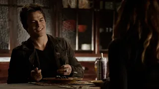 TVD 6x9 - Damon and Elena make pancakes together, she finds out that he compelled Alaric | Delena HD