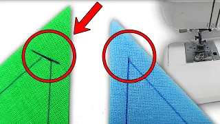 👉Вот в чём секрет шитья красивых углов (3 способа)/техника шитья для начинающих/хитрости шитья