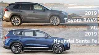 2019 Toyota RAV4 vs 2019 Hyundai Santa Fe (technical comparison)