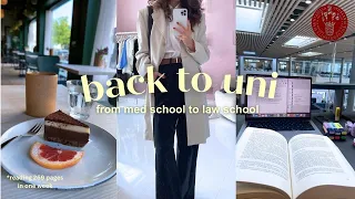 back to uni vlog 🎧⚖️📚 5.45 morning routine, intense week of studying, law school, classes