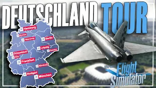 Mit dem EUROFIGHTER durch Deutschland | Community Tour im Flight Simulator