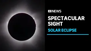 Tens of thousands of people have watched the solar eclipse from Western Australia 2023 | ABC News