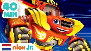 Blaze en de Monsterwielen | 40 min lang Robot Blaze die te hulp schiet | Nick Jr. Nederlands