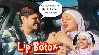 Lip Botox Karwa Li 👄 | Sufiyan’s Reaction 😂😜 | Sufiyan and Nida ❤️