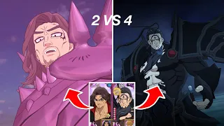 THIS ISN'T EVEN FAIR! FRAUDRIN AND DEMON KING DESTROY PVP IN A 2V4 - Seven Deadly Sins: grand Cross