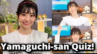 [ENG SUB] Nonchan takes the Yamaguchi-san Quiz! | Oshima Rinon Yamaguchi Takehisa Weather News #大島璃音