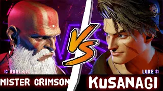 SF6 - Mister Crimson (Dhalsim) vs Kusanagi (Luke) - Street fighter 6