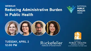 Reducing Administrative Burden in Public Health (Webinar)