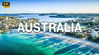 4K FLYING OVER Australia  - Scenic Relaxation Film With Calming Music