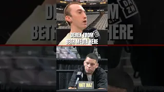 Derek from Betr Media sees life flash before his eyes at Nate Diaz - Jake Paul press conference