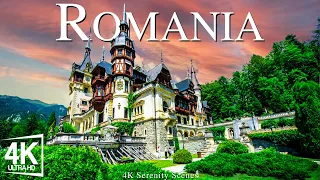 FLYING OVER ROMANIA - Relaxing Music With Beautiful Natural Landscape - Videos 4K
